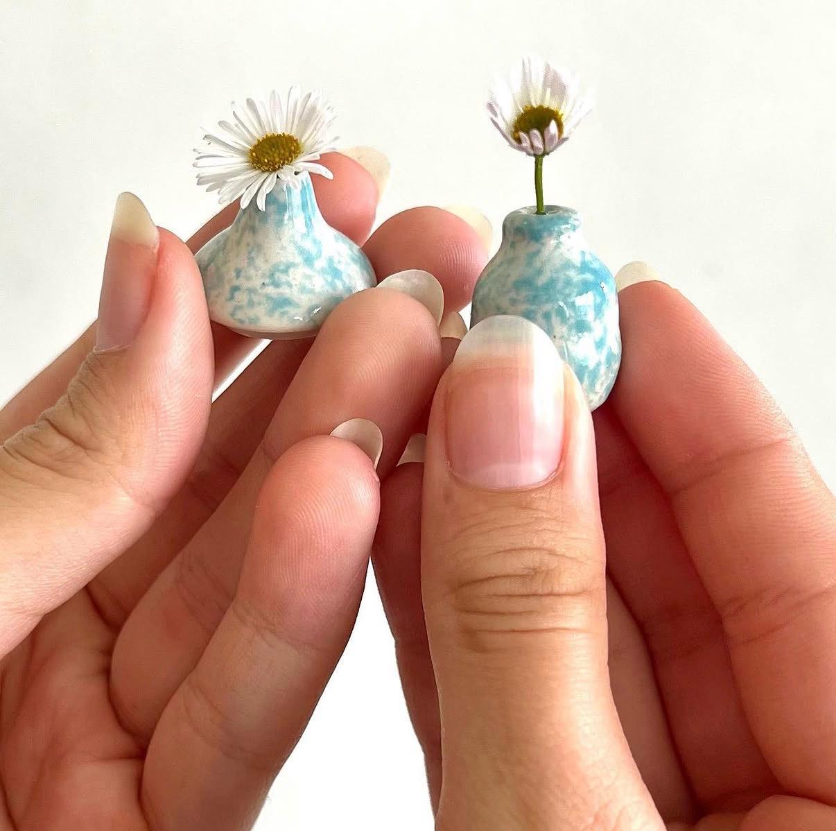 Mini stoneware pottery artwork 6